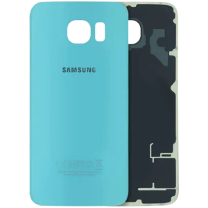Back Cover Glass For Samsung Galaxy S6 (Service Pack) (Blue)
