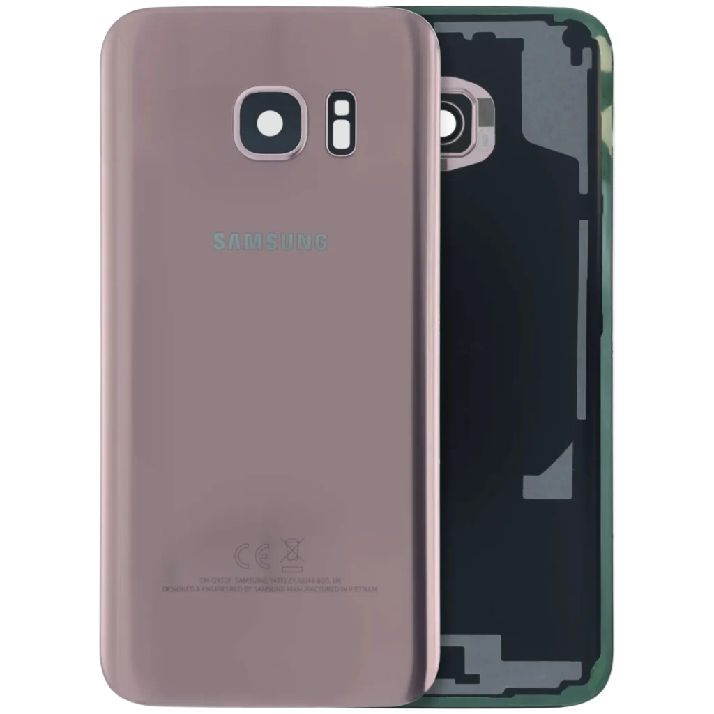 Back Cover Glass For Samsung Galaxy S7 (Service Pack) (Pink)