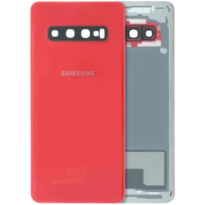 Back Cover Glass For Samsung Galaxy S10 (Service Pack) (Red)