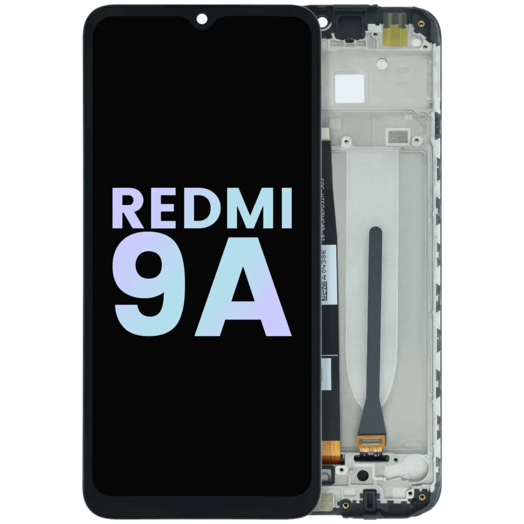 OLED Assembly With Frame For Xiaomi Redmi 9A (Genuine) (Black)
