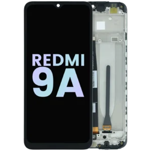 OLED Assembly With Frame For Xiaomi Redmi 9A (Genuine) (Black)