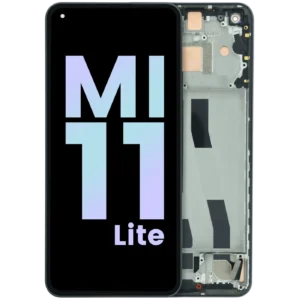 OLED Assembly With Frame For Xiaomi Mi 11 Lite 5G (Genuine) (Black)