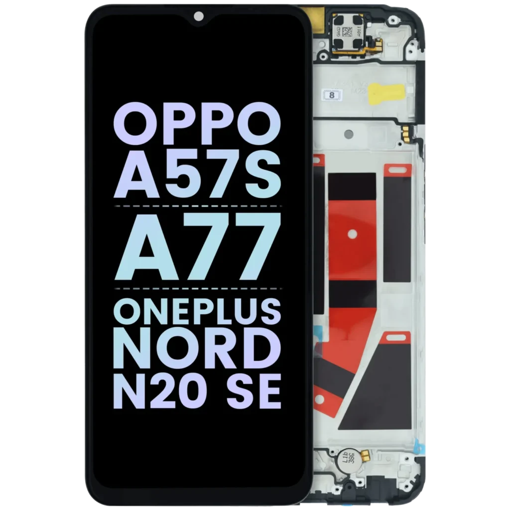 LCD Assembly With Frame For Oppo A57s / A77 / OnePlus Nord N20 SE (Genuine) (Black)