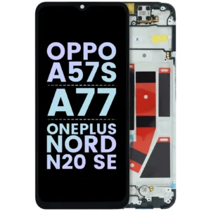LCD Assembly With Frame For Oppo A57s / A77 / OnePlus Nord N20 SE (Genuine) (Black)