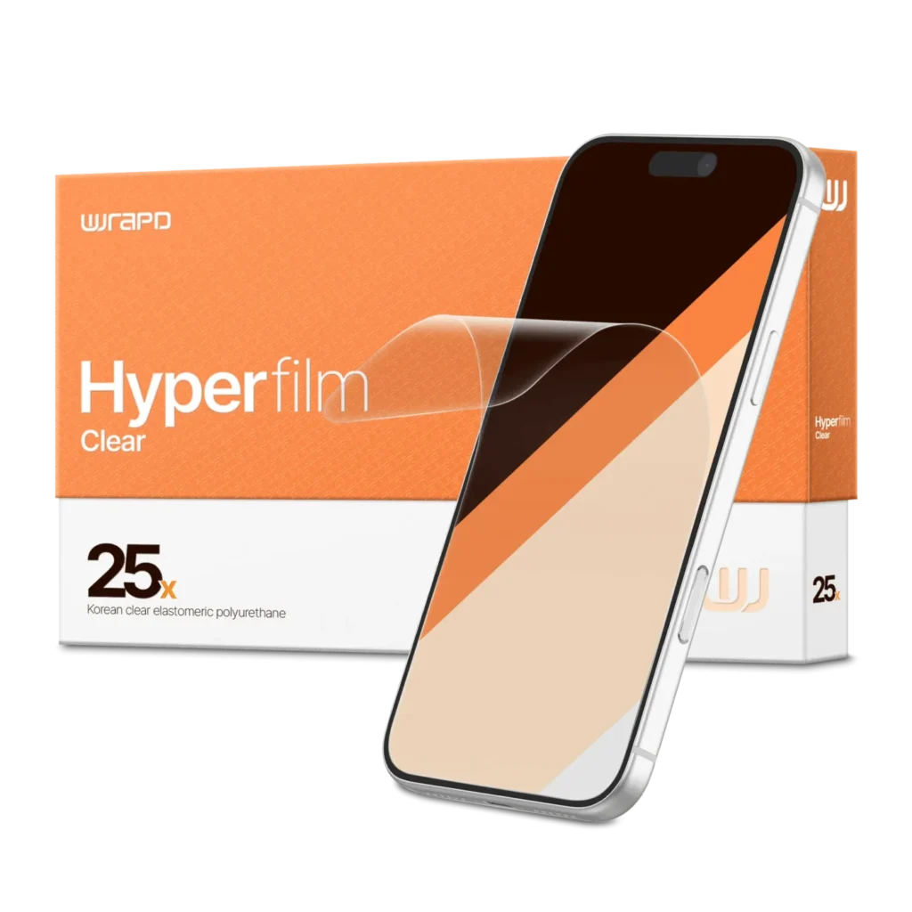 Wrapd HyperFilm - EPU Screen Protector Film (25 Pack) (Clear)