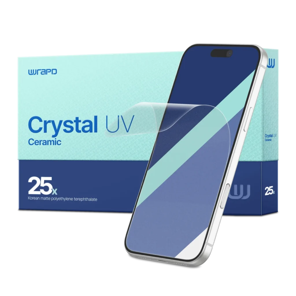 Wrapd Crystal UV - UV PET Screen Protector Film (25 Pack) (Matte)