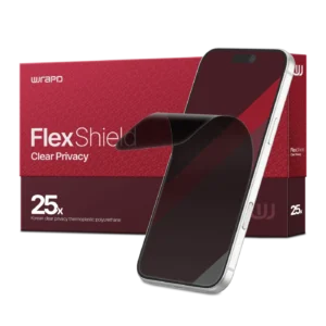 Wrapd FlexShield - TPU Screen Protector Film (25 Pack) (Clear Privacy)