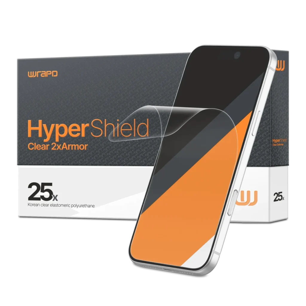 Wrapd HyperShield - EPU Impact Resistant Screen Protector Film (25 Pack) (Clear)