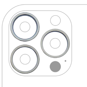 Back Camera Bezel Ring Only For iPhone 13 Pro / 13 Pro Max (3 Piece Set) (Alpine Green) (10 Pack)