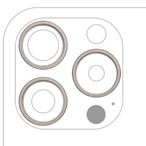 Back Camera Bezel Ring Only For iPhone 15 Pro Max (3 Piece Set) (Natural Titanium) (10 Pack)