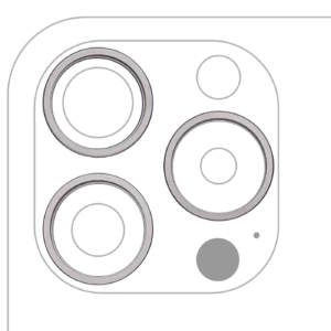Back Camera Bezel Ring Only For iPhone 15 Pro Max (3 Piece Set) (White Titanium) (10 Pack)