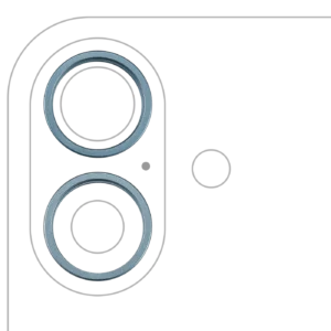 Back Camera Bezel Ring Only For iPhone 16 / 16 Plus (2 Piece Set) (Teal) (10 Pack)