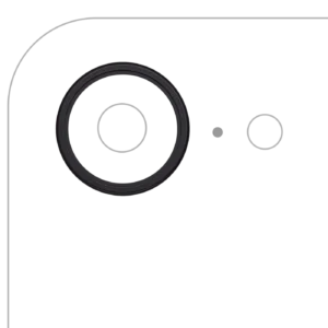 Back Camera Bezel Ring Only For iPhone 16e / 17e (Black) (10 Pack)