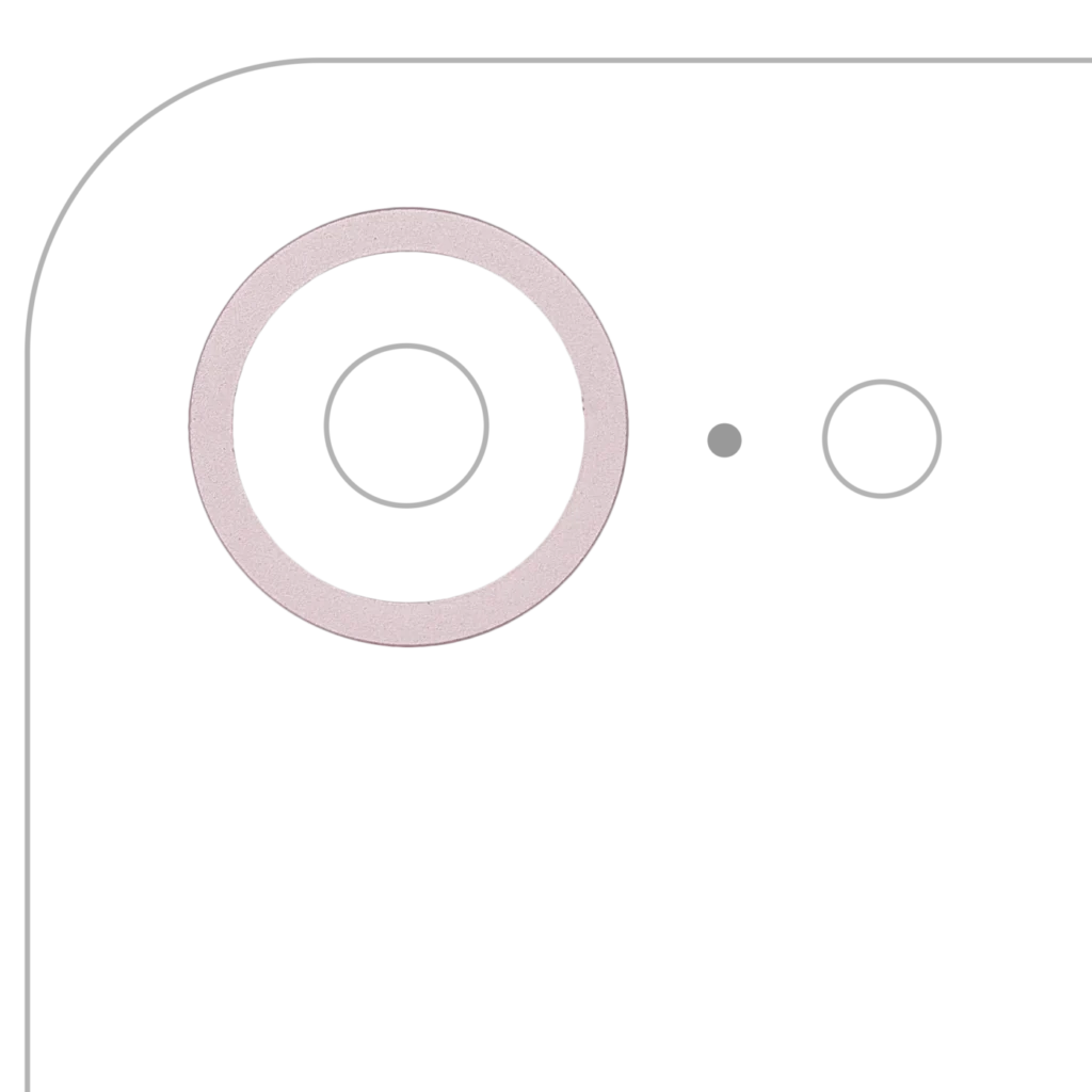 Back Camera Bezel Ring Only For iPhone 17e (Soft Pink) (10 Pack)