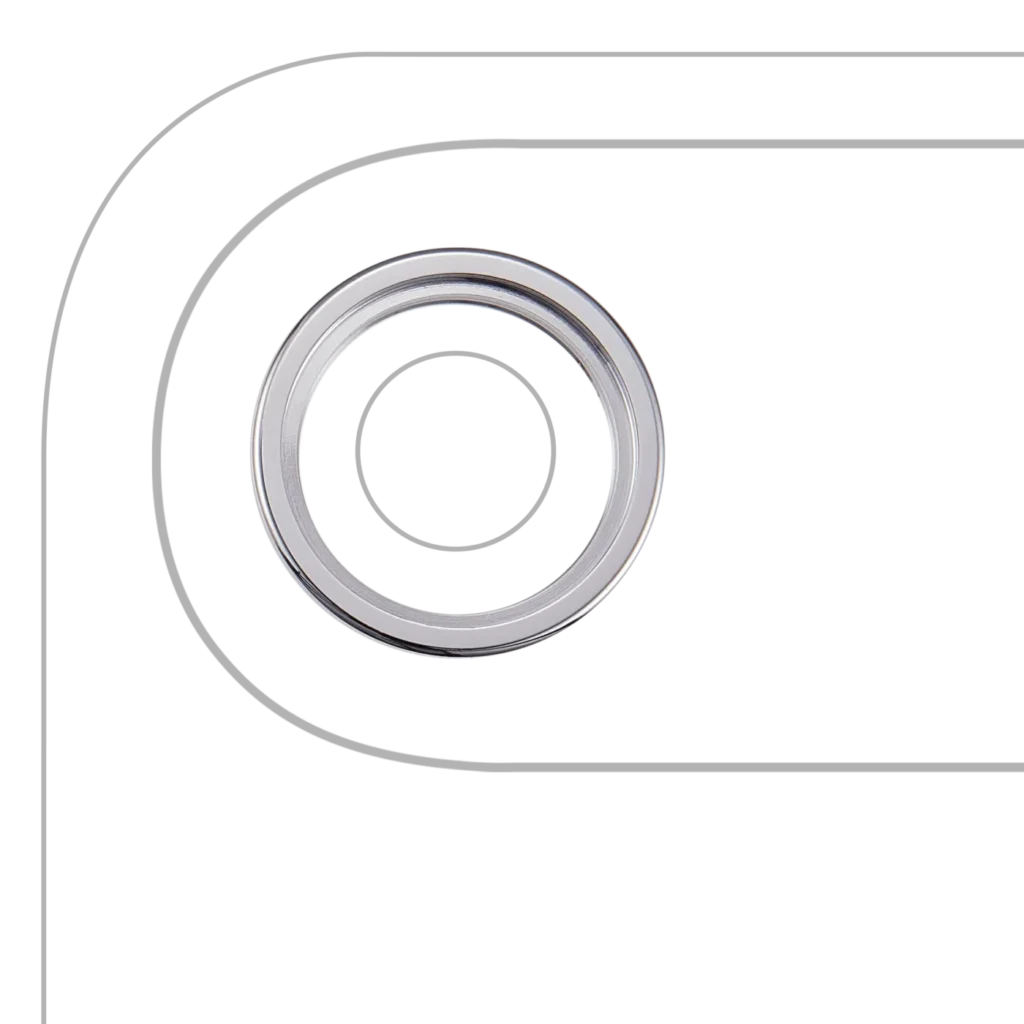 Back Camera Bezel Ring Only For iPhone Air (Cloud White) (10 Pack)