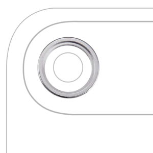 Back Camera Bezel Ring Only For iPhone Air (Cloud White) (10 Pack)