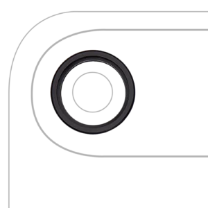 Back Camera Bezel Ring Only For iPhone Air (Space Black)