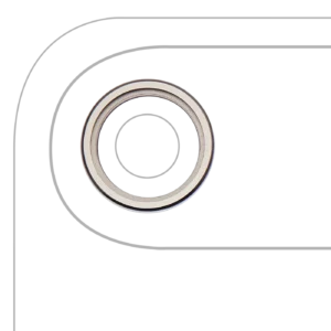 Back Camera Bezel Ring Only For iPhone Air (Light Gold)