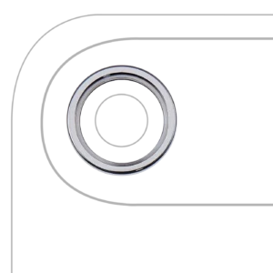 Back Camera Bezel Ring Only For iPhone Air (Sky Blue) (10 Pack)