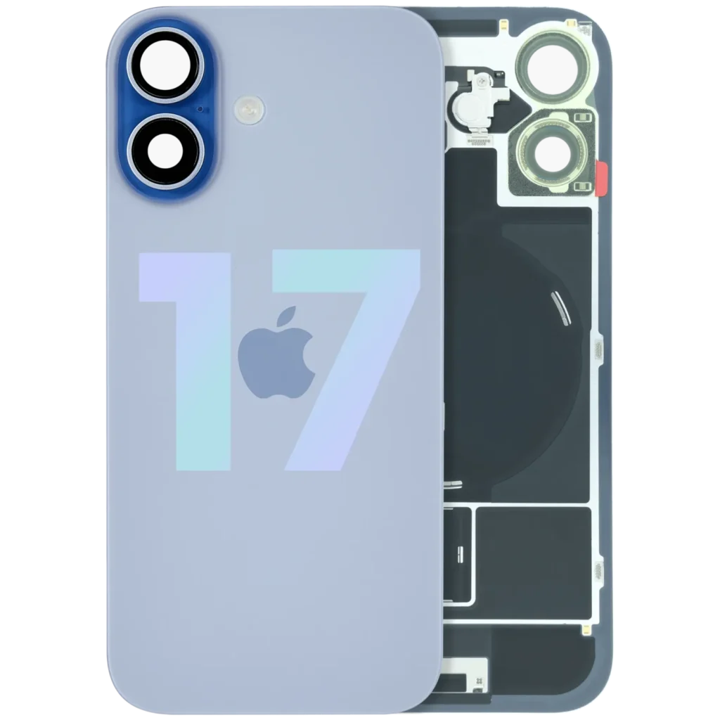 Back Glass w/ MagSafe Magnet & NFC For iPhone 17 (Service Pack) (Blue)