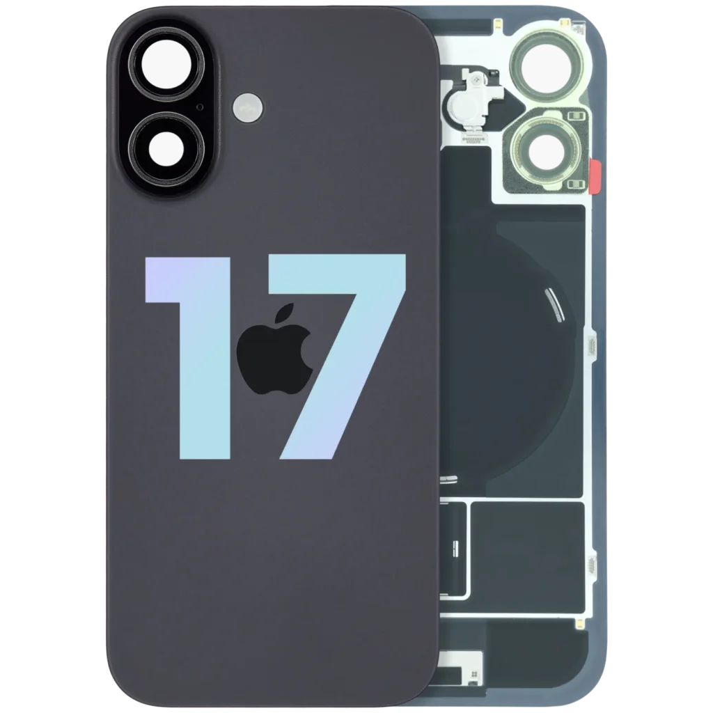 Back Glass w/ MagSafe Magnet & NFC For iPhone 17 (Service Pack) (Black)