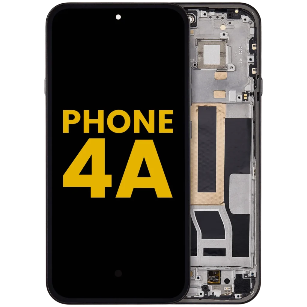 OLED Assembly With Frame For Nothing Phone (4a) (Refurbished) (Black)