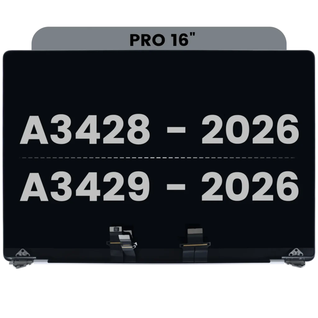 Complete LCD Display Assembly For MacBook Pro 16" A3428 / A3429 (2026) (Used OEM Pull: Grade A) (Silver)
