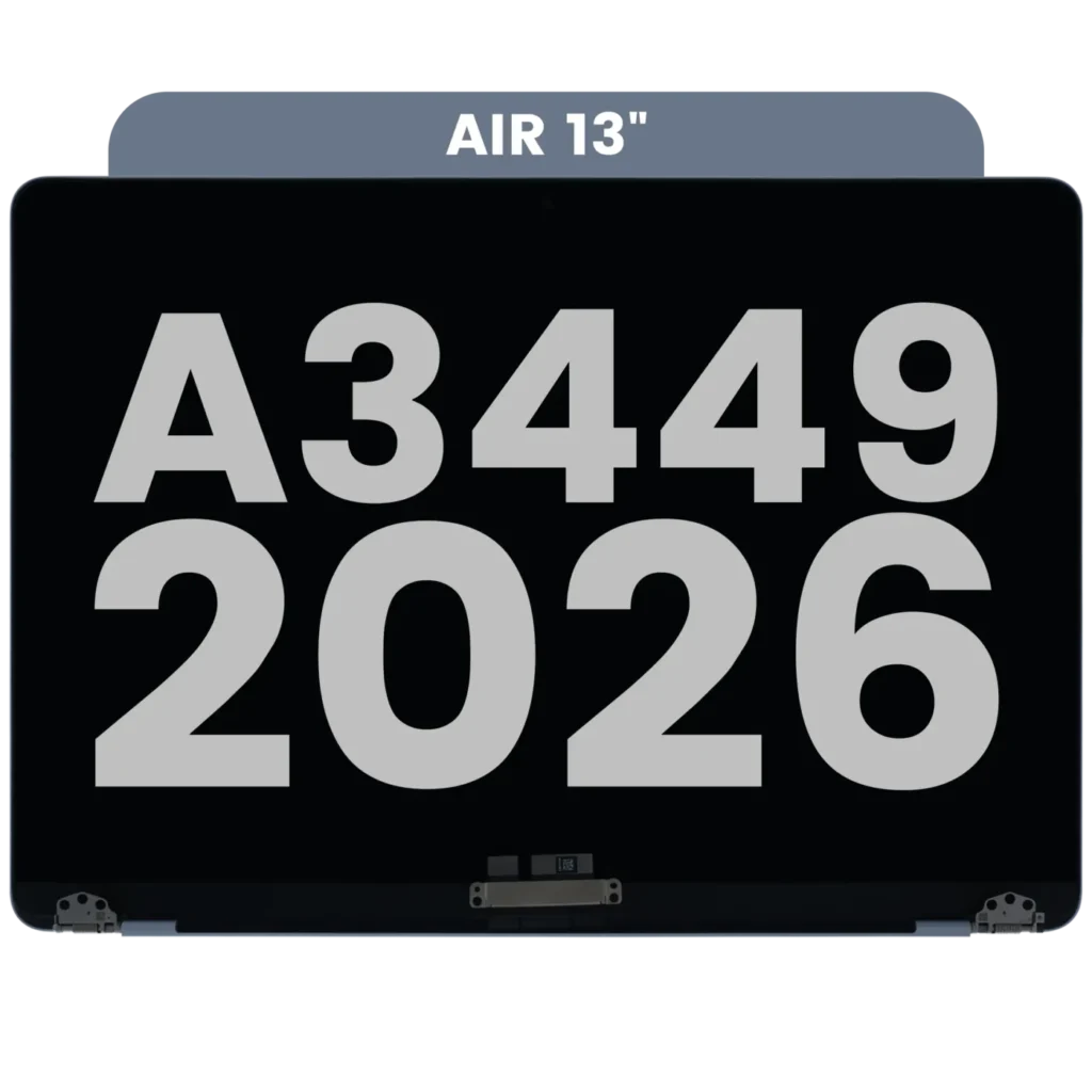 Complete LCD Display Assembly For MacBook Air 13" A3449 (2026) (Used OEM Pull: Grade A) (Sky Blue)