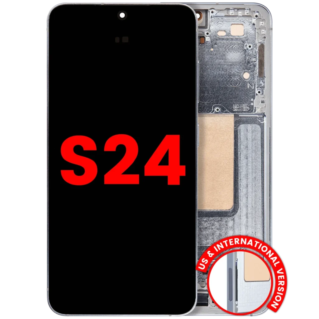 OLED Assembly With Frame For Samsung Galaxy S24 5G (US & International Version) (Aftermarket Plus) (Sapphire Blue)