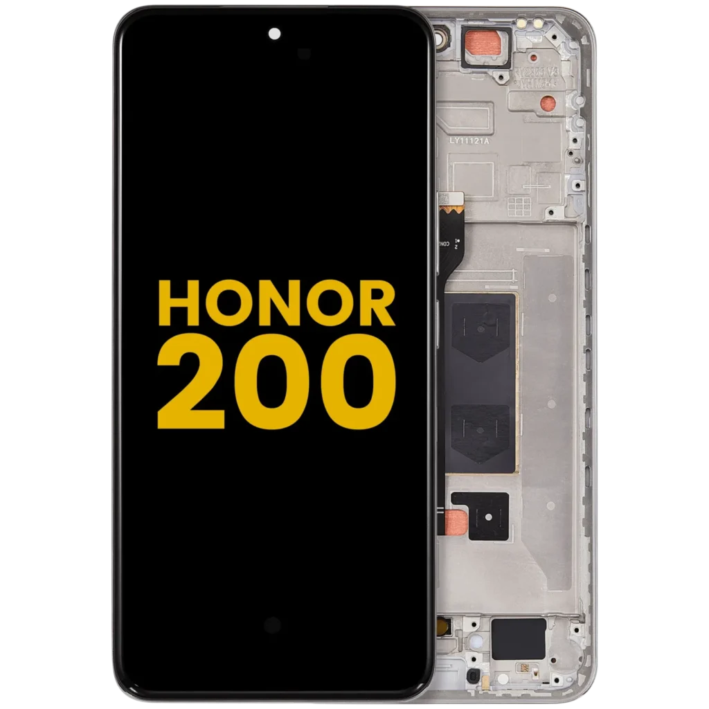OLED Assembly With Frame For Honor 200 (Refurbished) (Moonlight White)