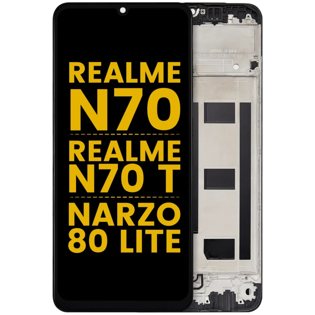 LCD Assembly With Frame For Realme Note 70 / Note 70 T / Narzo 80 Lite (Refurbished) (All Colors)