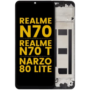 LCD Assembly With Frame For Realme Note 70 / Note 70 T / Narzo 80 Lite (Refurbished) (All Colors)
