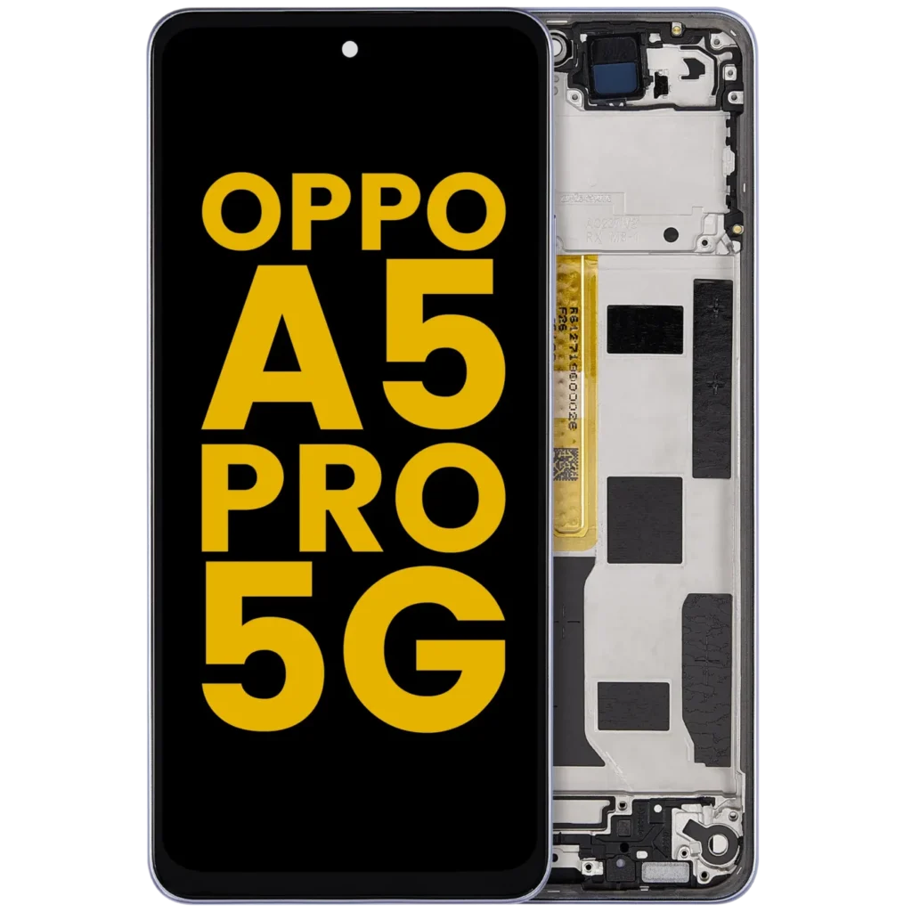 LCD Assembly With Frame Compatible For OPPO A5 Pro 5G (Refurbished) (Feather Blue)