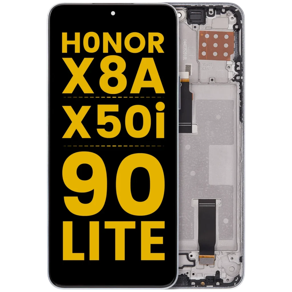 LCD Assembly With Frame For Honor X8A / X50i / 90 Lite (Refurbished) (Titanium Silver)