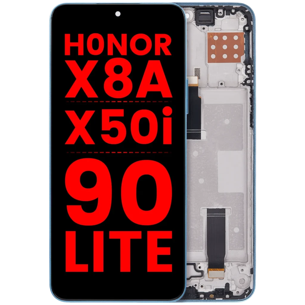 LCD Assembly With Frame For Honor X8A / X50i / 90 Lite (Aftermarket Plus) (Cyan Lake)
