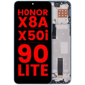 LCD Assembly With Frame For Honor X8A / X50i / 90 Lite (Aftermarket Plus) (Cyan Lake)