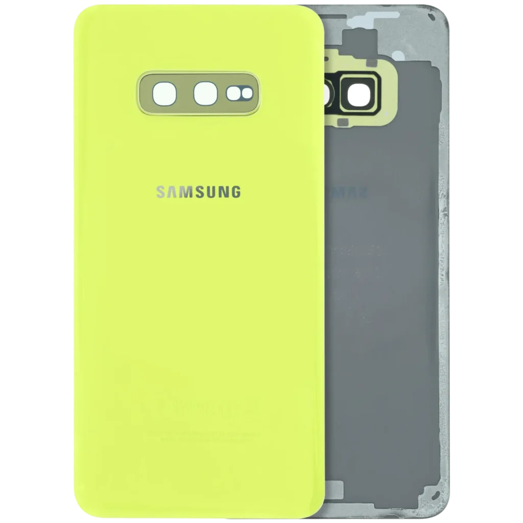 Back Cover Glass With Camera Lens For Samsung Galaxy S10e (Service Pack) (Yellow)