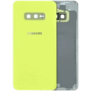 Back Cover Glass With Camera Lens For Samsung Galaxy S10e (Service Pack) (Yellow)