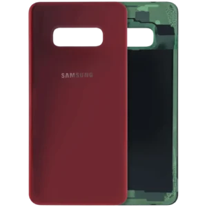 Back Cover Glass For Samsung Galaxy S10e (Service Pack) (Cardinal Red)