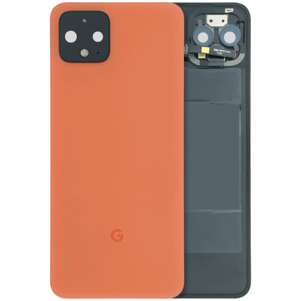 Back Glass For Google Pixel 4 (Genuine OEM) (Oh So Orange)