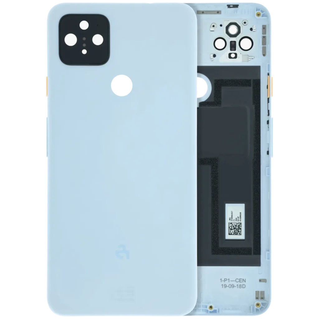 Back cover Glass With Camera Lens Assembly For Google Pixel 4a 5G (Barely Blue)