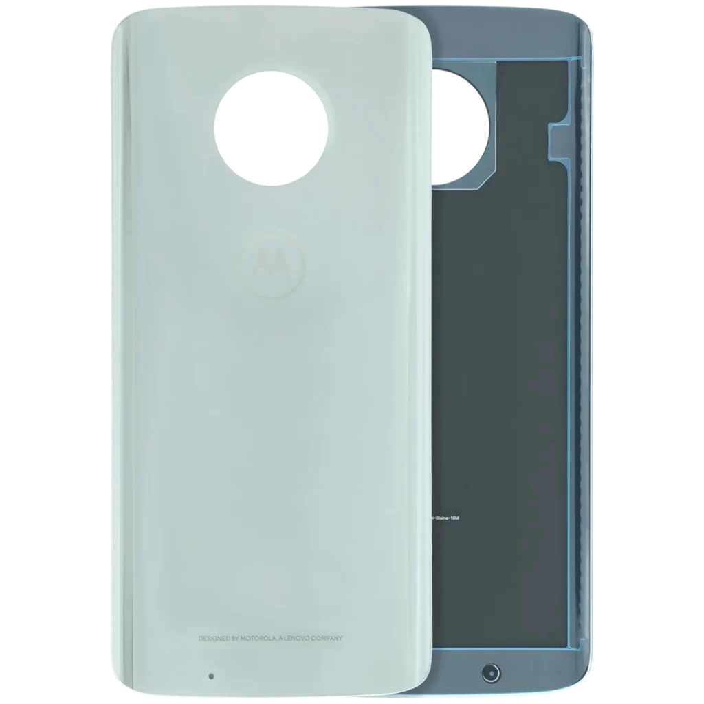 Back cover Glass For Motorola Moto G6 (XT1925 / 2018) (Genuine OEM) (Silver)