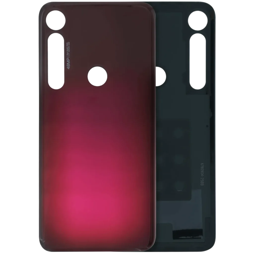 Back cover Glass For Motorola Moto G8 Plus (XT2019) (Genuine OEM) (Red)