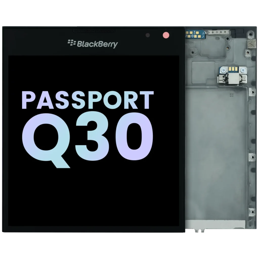 LCD Assembly With Frame For BlackBerry Passport Q30 (Genuine OEM) (Black)