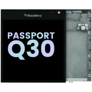 LCD Assembly With Frame For BlackBerry Passport Q30 (Genuine OEM) (Black)