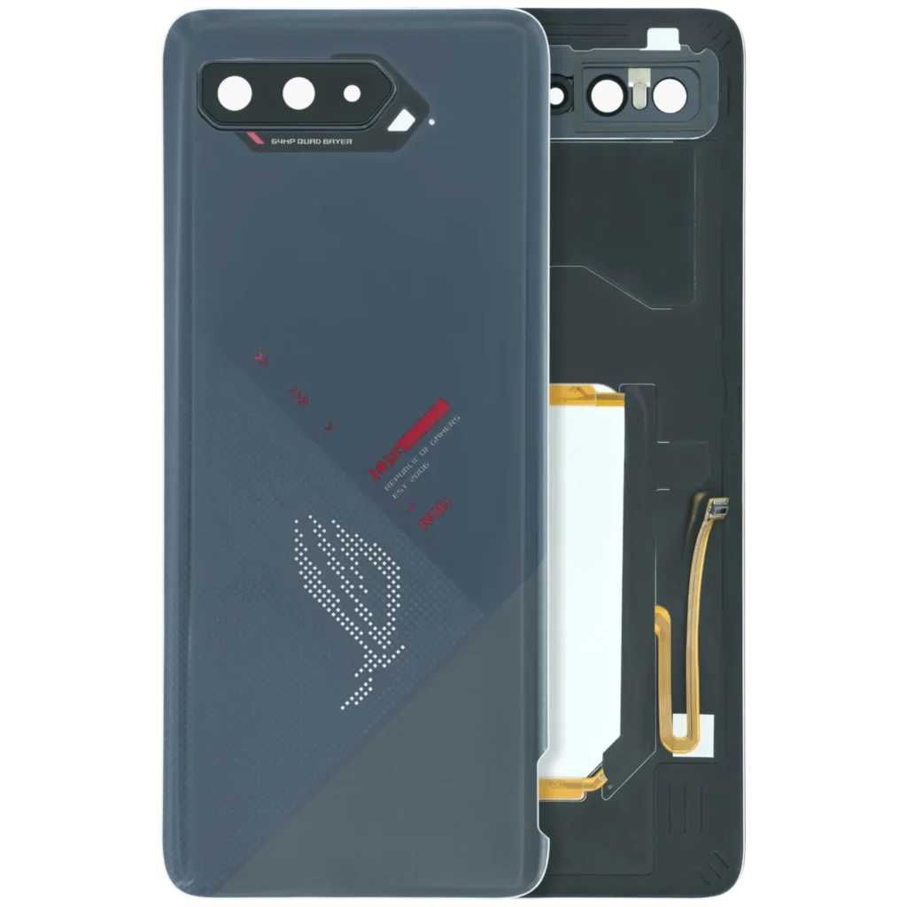Back Cover Glass For ASUS ROG Phone 5 / ROG Phone 5S (Genuine OEM) (Black)
