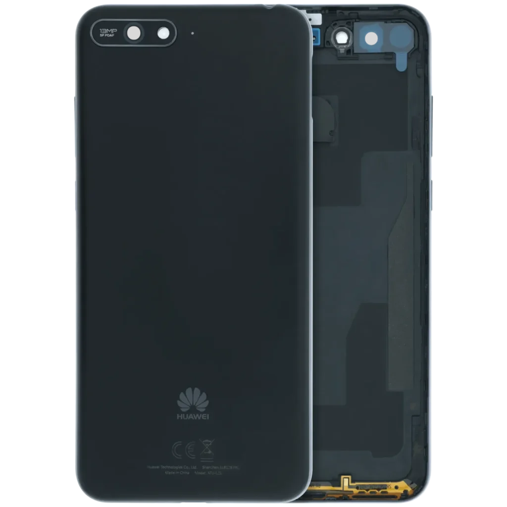 Back Cover Compatible For Huawei Y6 (2018) (Genuine) (Black)