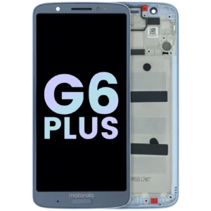 LCD Assembly With Frame For Motorola Moto G6 Plus (XT1926 / 2018) (Genuine OEM) (Blue)