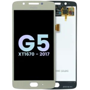 LCD Assembly Without Frame Compatible For Motorola Moto G5 (XT1670 / 2017) (Genuine) (Gold)