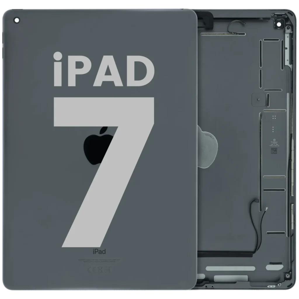Back Housing Compatible for iPad 7 (2019) (Used OEM Pull: Grade B) (Space Gray)